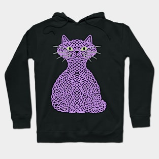 Knotty Cat - purple Hoodie